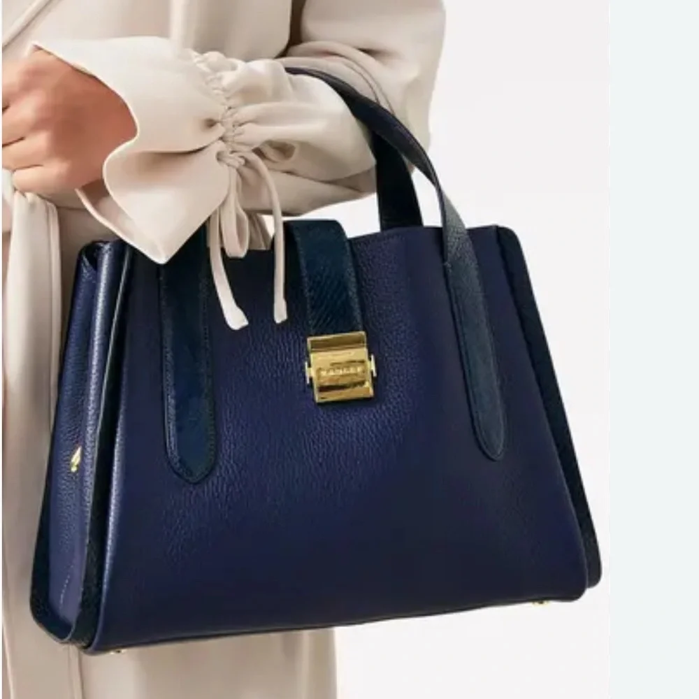 **SOLD ON ANOTHER PLATFORM**NEW RADLEY LONDON ICON TOP HANDLE SHOULDER BAG BLUE - Picture 4 of 15
